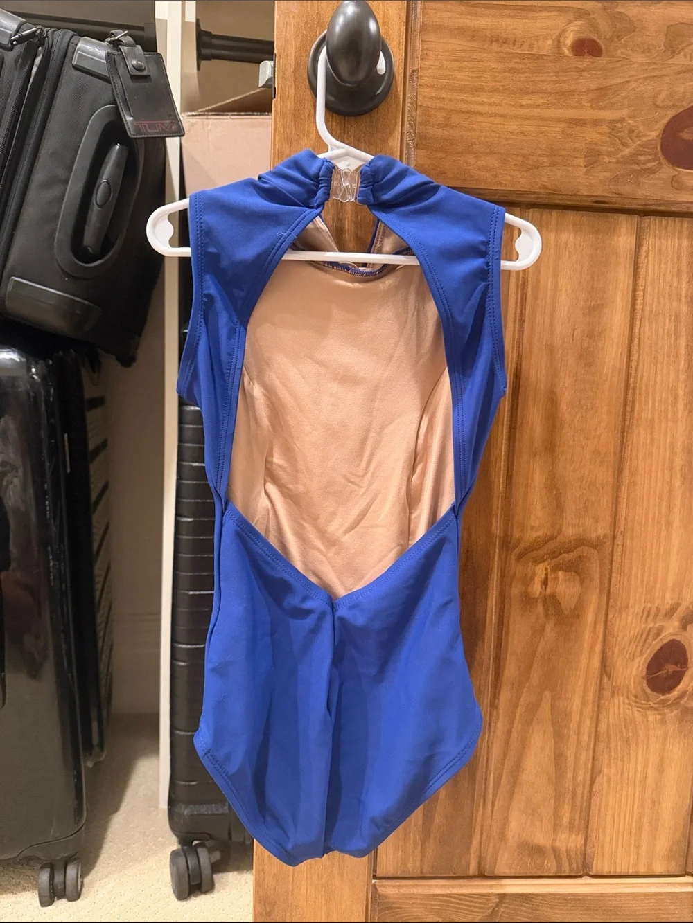 MARIIA CROWN, Girls Mock Neck Tank Leotard, size M